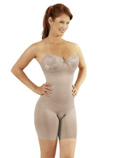 Yoga Shaper with Legs, Tomara-que-Caia Bulge with Lace, Swarovski® Crystals and Removable Straps 3002DB/10