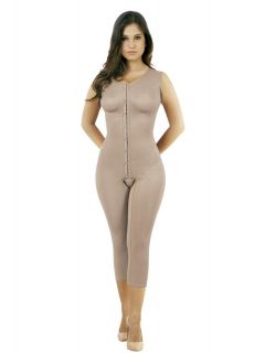 Below-the-Knee Yoga Shaper with Front Opening and Wide Straps 3018/3041