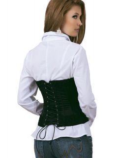 Yoga Corset with Guipure and Adjustable Lace 3077