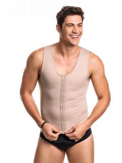 Men's Postural Yoga Soft T-Shirt with Front Opening 6069 A M